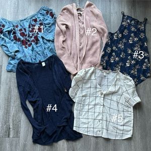 Women’s size small tops!